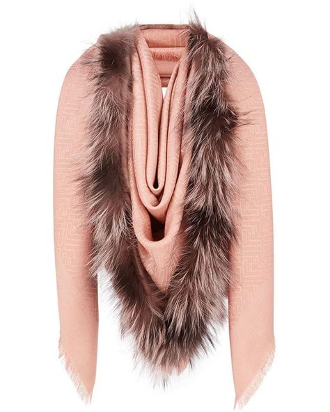 fendi womens pink touch of fur